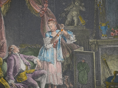 Pierre Antoine BAUDOIN :, Gravure originale (photo de détail 3) - Crédit photo : Galerie Art.Paris