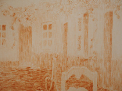 Henri LE SIDANER : La nappe rose, Gravure originale (photo de détail 6) - Crédit photo : Galerie Art.Paris