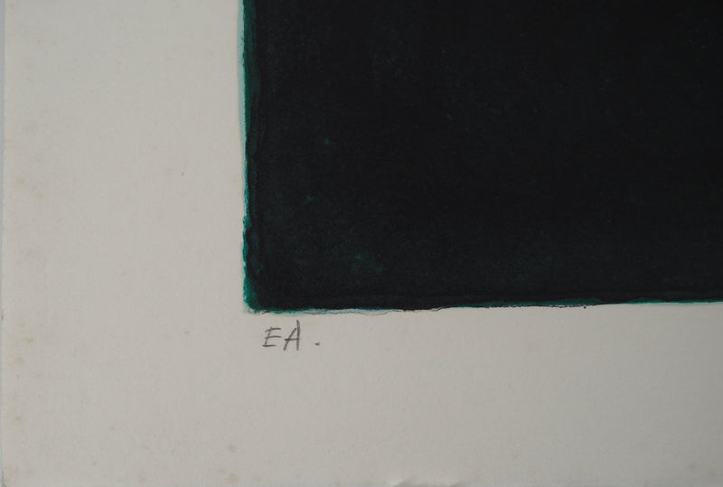Albert ZAVARO : Coucher de soleil sur la plaine, Lithographie originale (photo de détail 6) - Crédit photo : Galerie Art.Paris