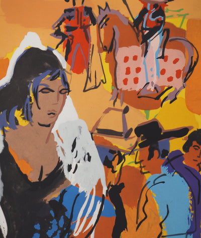 Pierre AMBROGIANI : La défiance de Carmen, Lithographie originale (vue générale) - Crédit photo : Galerie Art.Paris