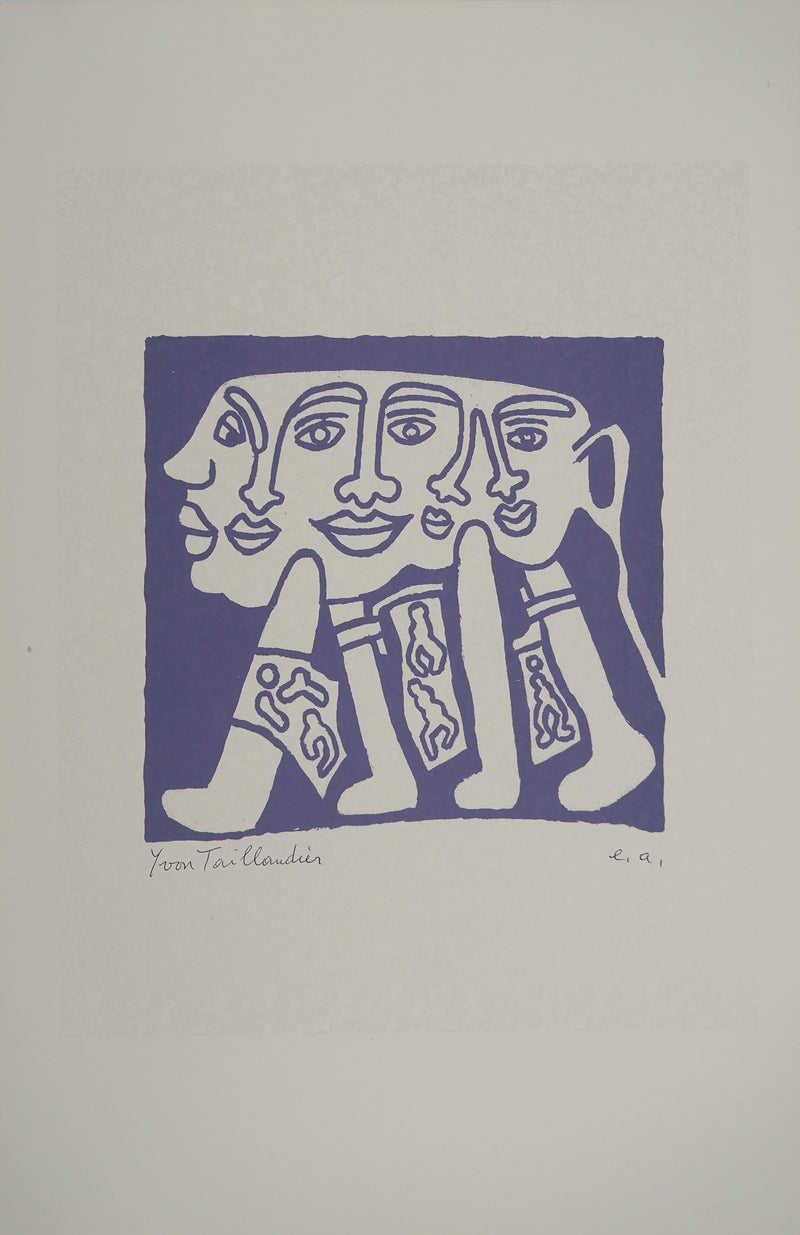 Yvon TAILLANDIER : Le Catitipède violet e.a, Sérigraphie originale (vue générale) - Crédit photo : Galerie Art.Paris