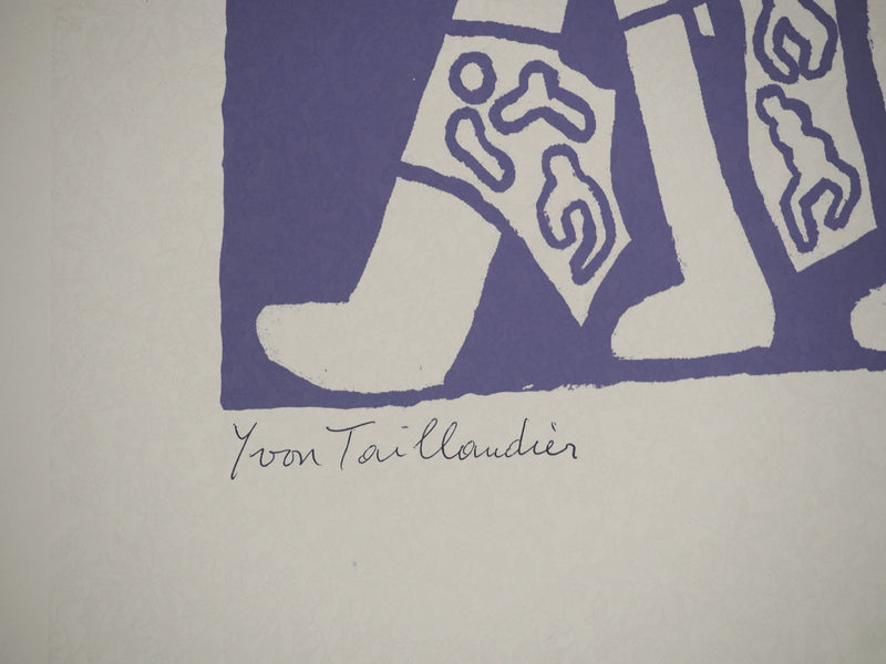 Yvon TAILLANDIER : Le Catitipède violet e.a, Sérigraphie originale (photo de détail 3) - Crédit photo : Galerie Art.Paris