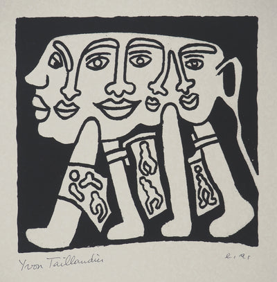 Yvon TAILLANDIER : Le Catitipède noir, Sérigraphie originale (photo de détail 3) - Crédit photo : Galerie Art.Paris