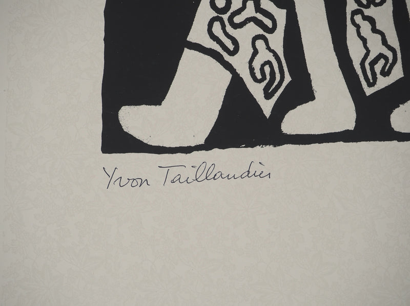 Yvon TAILLANDIER : Le Catitipède noir, Sérigraphie originale (photo de détail 2) - Crédit photo : Galerie Art.Paris