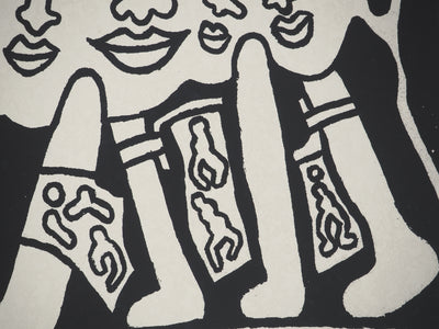 Yvon TAILLANDIER : Le Catitipède noir, Sérigraphie originale (photo de détail 5) - Crédit photo : Galerie Art.Paris