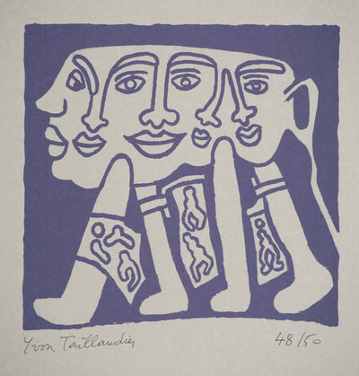 Yvon TAILLANDIER : Le Catitipède violet, Sérigraphie originale (photo de détail 3) - Crédit photo : Galerie Art.Paris