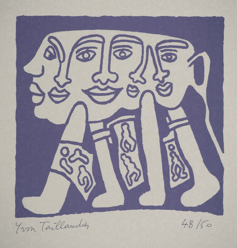 Yvon TAILLANDIER : Le Catitipède violet, Sérigraphie originale (photo de détail 3) - Crédit photo : Galerie Art.Paris