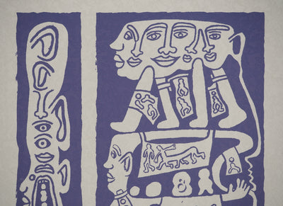 Yvon TAILLANDIER : Catitipède en cascade en violet VI EA, Sérigraphie originale (photo de détail 4) - Crédit photo : Galerie Art.Paris