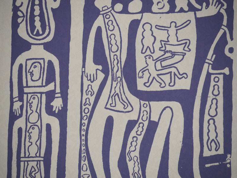 Yvon TAILLANDIER : Catitipède en cascade en violet VI EA, Sérigraphie originale (photo de détail 5) - Crédit photo : Galerie Art.Paris