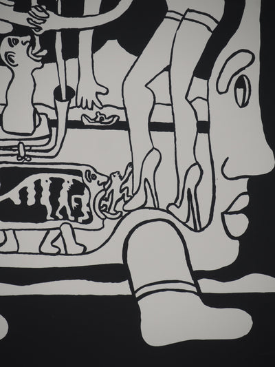 Yvon TAILLANDIER : Le Catitipède géant, Sérigraphie originale (photo de détail 6) - Crédit photo : Galerie Art.Paris