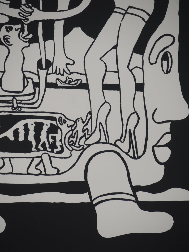 Yvon TAILLANDIER : Le Catitipède géant, Sérigraphie originale (photo de détail 6) - Crédit photo : Galerie Art.Paris