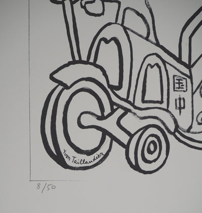 Yvon TAILLANDIER : L'aéroplane, Sérigraphie originale (photo de détail 6) - Crédit photo : Galerie Art.Paris