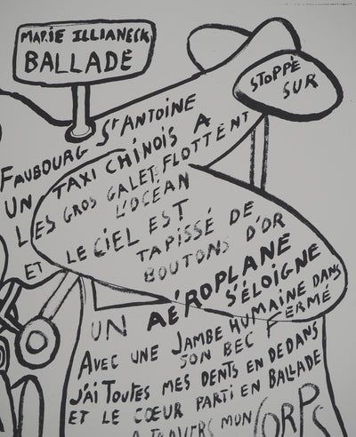 Yvon TAILLANDIER : L'aéroplane, Sérigraphie originale (photo de détail 5) - Crédit photo : Galerie Art.Paris