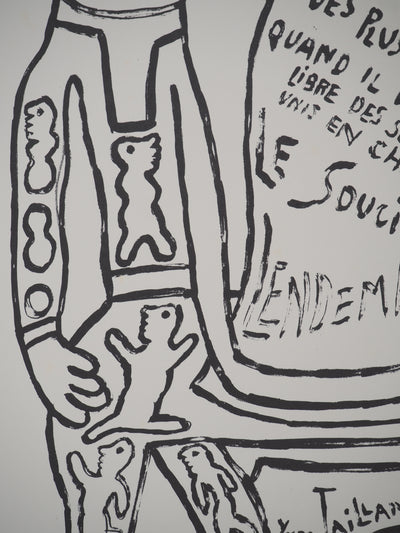 Yvon TAILLANDIER : La déclaration, Sérigraphie originale (photo de détail 6) - Crédit photo : Galerie Art.Paris