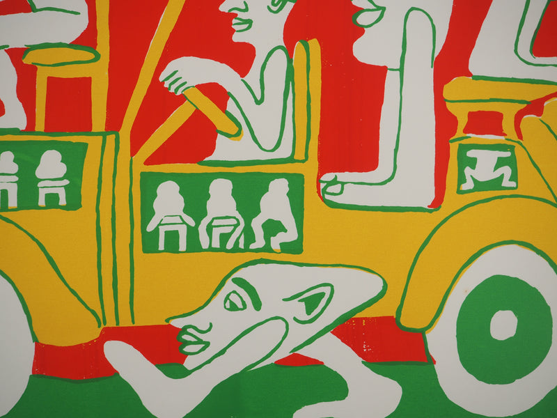 Yvon TAILLANDIER : Le voyage du Catitipède, Sérigraphie originale (photo de détail 6) - Crédit photo : Galerie Art.Paris
