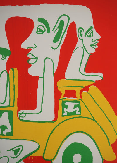 Yvon TAILLANDIER : Le voyage du Catitipède, Sérigraphie originale (photo de détail 7) - Crédit photo : Galerie Art.Paris