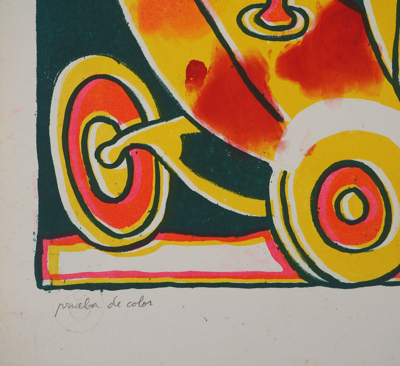 Yvon TAILLANDIER : Le voyageur, La Havane II, Sérigraphie originale (photo de détail 8) - Crédit photo : Galerie Art.Paris