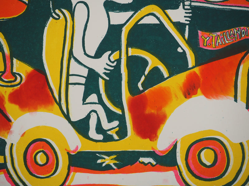 Yvon TAILLANDIER : Le voyageur, La Havane II, Sérigraphie originale (photo de détail 6) - Crédit photo : Galerie Art.Paris