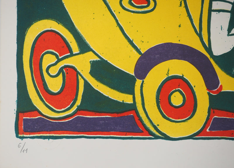 Yvon TAILLANDIER : Le voyageur, La Havane, Sérigraphie originale (photo de détail 7) - Crédit photo : Galerie Art.Paris