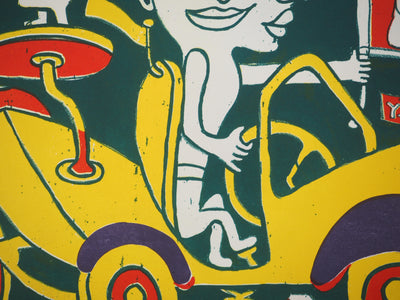 Yvon TAILLANDIER : Le voyageur, La Havane, Sérigraphie originale (photo de détail 6) - Crédit photo : Galerie Art.Paris