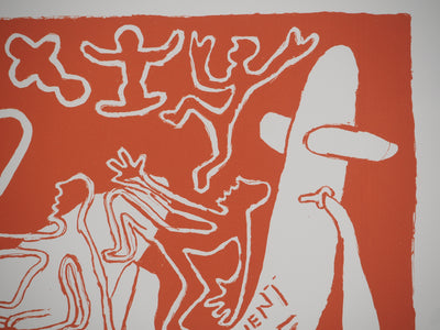 Yvon TAILLANDIER : Le pilote aux hélices EA, Sérigraphie originale (photo de détail 5) - Crédit photo : Galerie Art.Paris