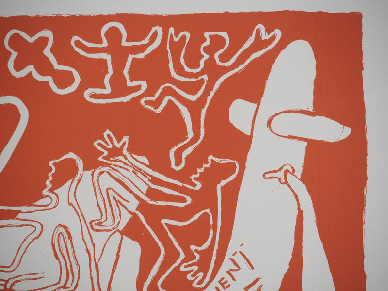 Yvon TAILLANDIER : Le pilote aux hélices EA, Sérigraphie originale (photo de détail 5) - Crédit photo : Galerie Art.Paris