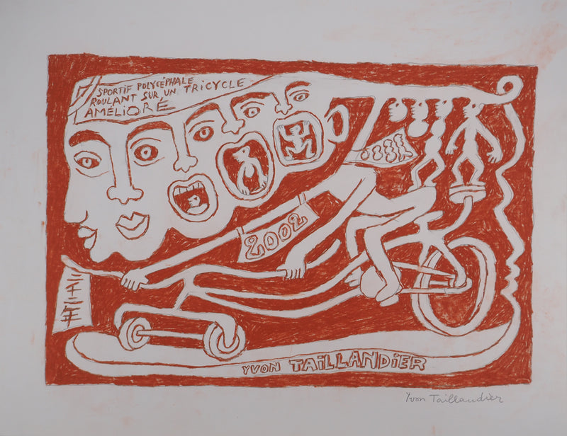 Yvon TAILLANDIER : Le cri du Catitipède, Dessin original (vue générale) - Crédit photo : Galerie Art.Paris