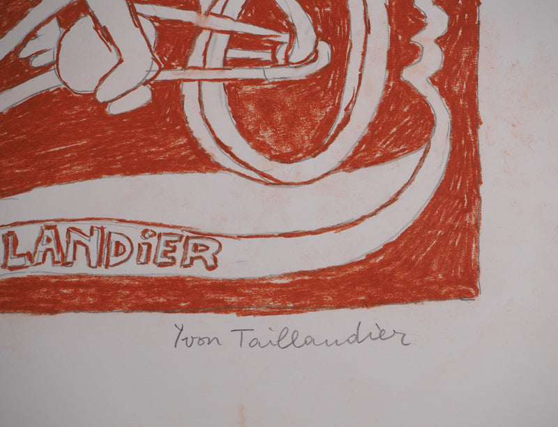 Yvon TAILLANDIER : Le cri du Catitipède, Dessin original (photo de détail 2) - Crédit photo : Galerie Art.Paris