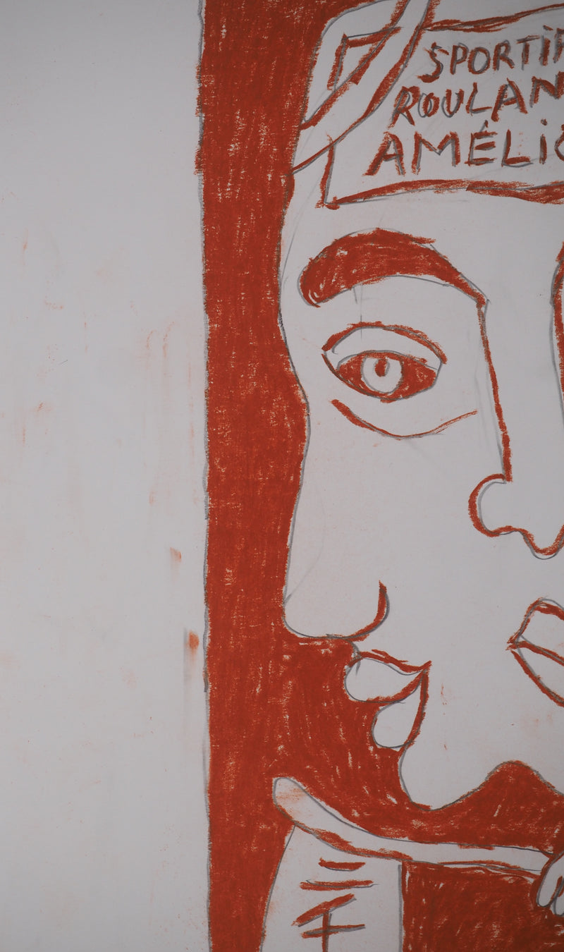 Yvon TAILLANDIER : Le cri du Catitipède, Dessin original (photo de détail 8) - Crédit photo : Galerie Art.Paris