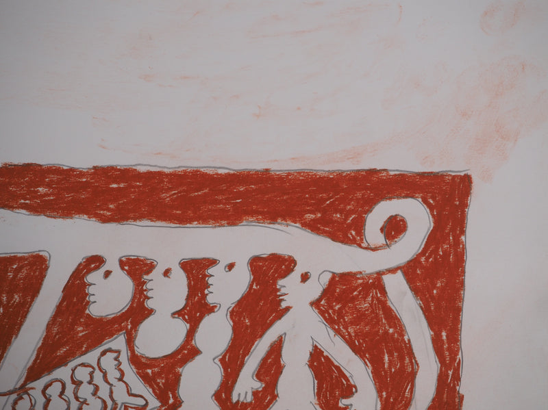 Yvon TAILLANDIER : Le cri du Catitipède, Dessin original (photo de détail 7) - Crédit photo : Galerie Art.Paris