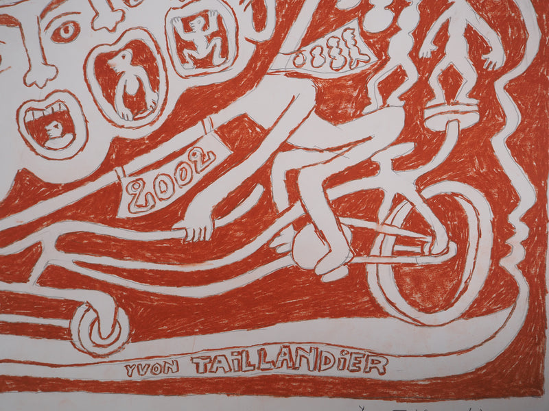 Yvon TAILLANDIER : Le cri du Catitipède, Dessin original (photo de détail 5) - Crédit photo : Galerie Art.Paris