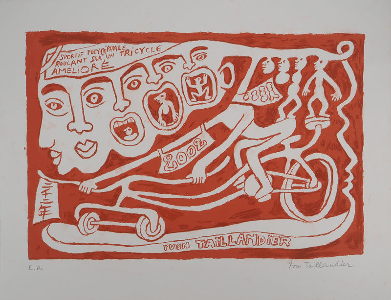Yvon TAILLANDIER : Le cri du Catitipède, Sérigraphie originale (vue générale) - Crédit photo : Galerie Art.Paris