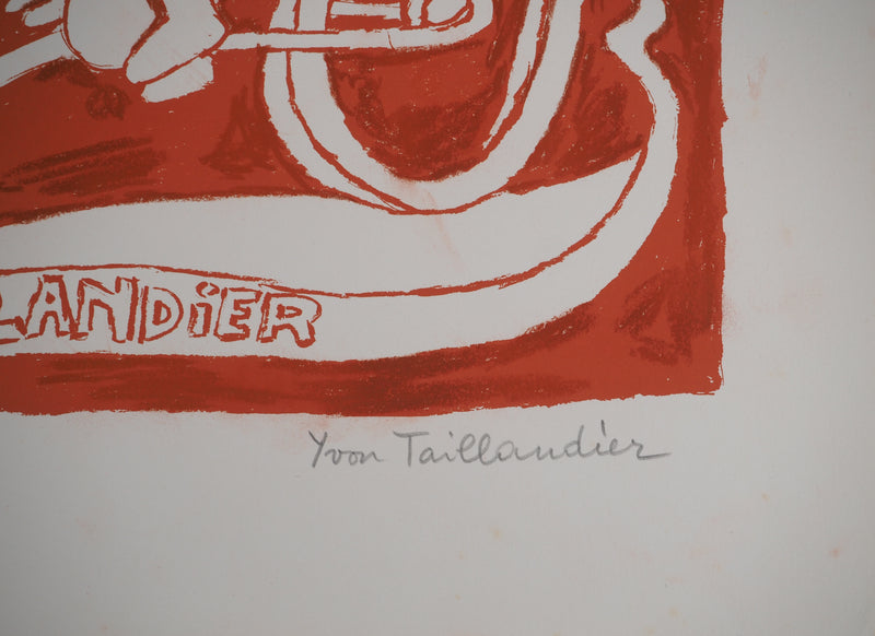 Yvon TAILLANDIER : Le cri du Catitipède, Sérigraphie originale (photo de détail 2) - Crédit photo : Galerie Art.Paris