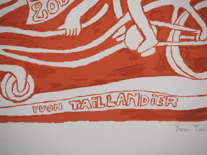 Yvon TAILLANDIER : Le cri du Catitipède, Sérigraphie originale (photo de détail 4) - Crédit photo : Galerie Art.Paris