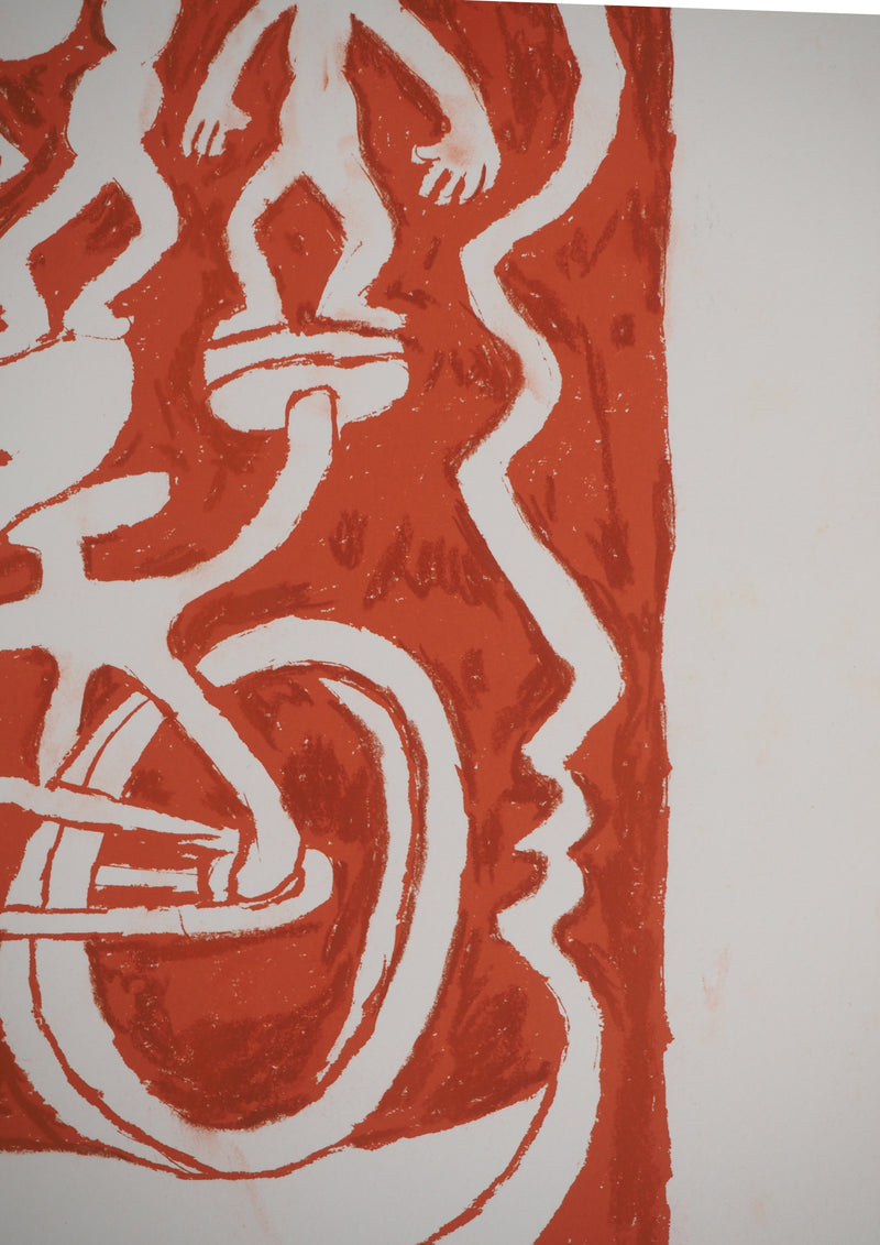 Yvon TAILLANDIER : Le cri du Catitipède, Sérigraphie originale (photo de détail 6) - Crédit photo : Galerie Art.Paris