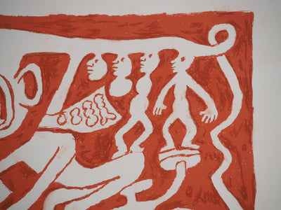 Yvon TAILLANDIER : Le cri du Catitipède, Sérigraphie originale (photo de détail 7) - Crédit photo : Galerie Art.Paris