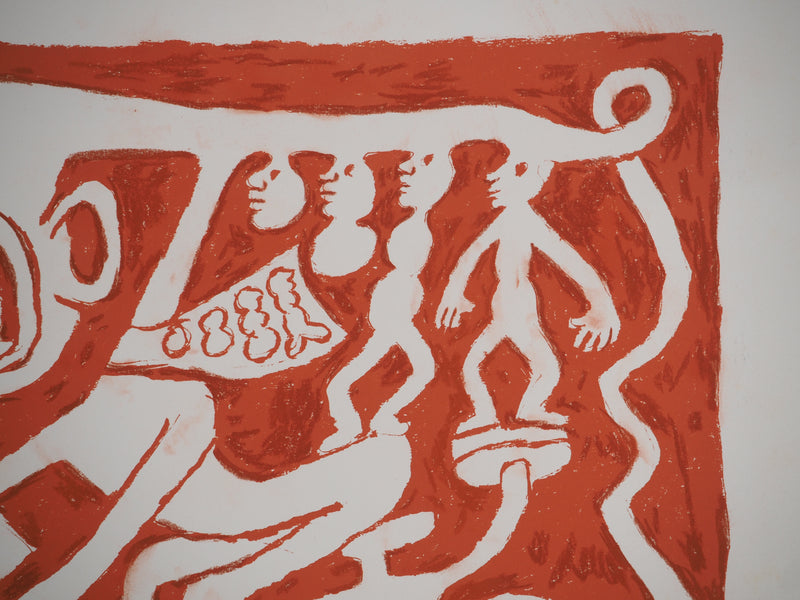 Yvon TAILLANDIER : Le cri du Catitipède, Sérigraphie originale (photo de détail 7) - Crédit photo : Galerie Art.Paris