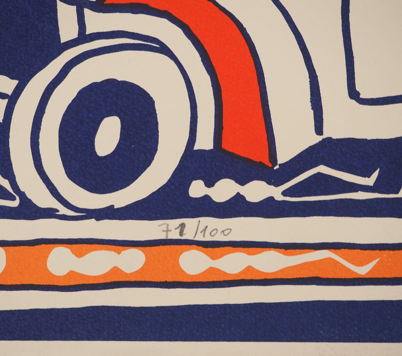 Yvon TAILLANDIER : Les aviateurs, Sérigraphie originale (photo de détail 8) - Crédit photo : Galerie Art.Paris