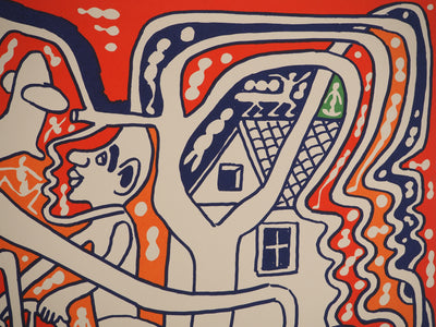 Yvon TAILLANDIER : Les aviateurs, Sérigraphie originale (photo de détail 5) - Crédit photo : Galerie Art.Paris
