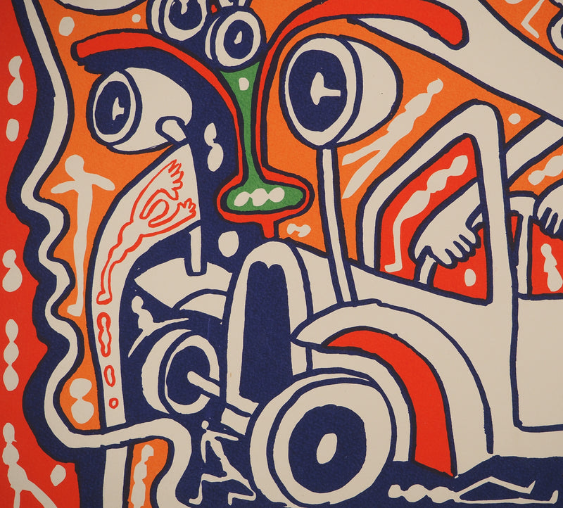 Yvon TAILLANDIER : Les aviateurs, Sérigraphie originale (photo de détail 7) - Crédit photo : Galerie Art.Paris
