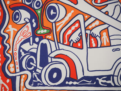 Yvon TAILLANDIER : Les aviateurs III, Sérigraphie originale (photo de détail 4) - Crédit photo : Galerie Art.Paris