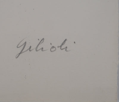 Emile GILIOLI : Composition abstraite,  Lithographie originale signée