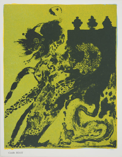 Guido BIASI : Monstre Marin, Lithographie originale (vue générale) - Crédit photo : Galerie Art.Paris