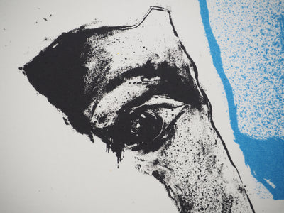 Paul DE LUSSANET : Regard terrorisé, Lithographie originale (photo de détail 3) - Crédit photo : Galerie Art.Paris