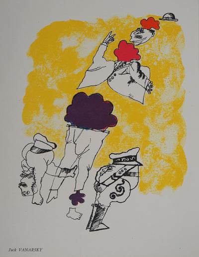 Jack VANARSKY : Explosion de l'esprit, Lithographie originale (vue générale) - Crédit photo : Galerie Art.Paris