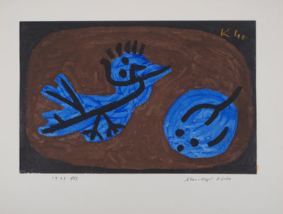 Paul KLEE : Bleu, Oiseau, Courge, Lithographie originale (vue générale) - Crédit photo : Galerie Art.Paris