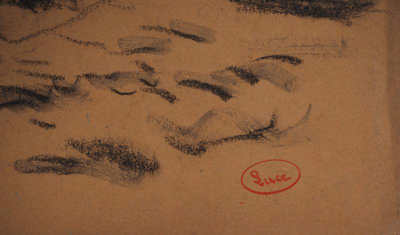 Maximilien LUCE : Le petit bois, Dessin original (photo de détail 3) - Crédit photo : Galerie Art.Paris