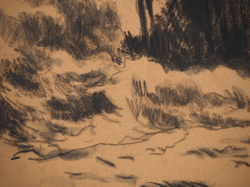 Maximilien LUCE : Le petit bois, Dessin original (photo de détail 4) - Crédit photo : Galerie Art.Paris