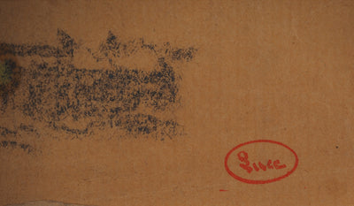 Maximilien LUCE : Paysage orageux, Dessin original (photo de détail 4) - Crédit photo : Galerie Art.Paris