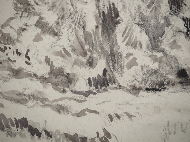 Maximilien LUCE : Le bois joli, Dessin original (photo de détail 4) - Crédit photo : Galerie Art.Paris